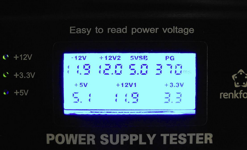 Renkforce Pc Netzteil Tester Diagnose Prüfgerät Computer Lcd Display Prüf Gerät B-Ware - 4064161044361