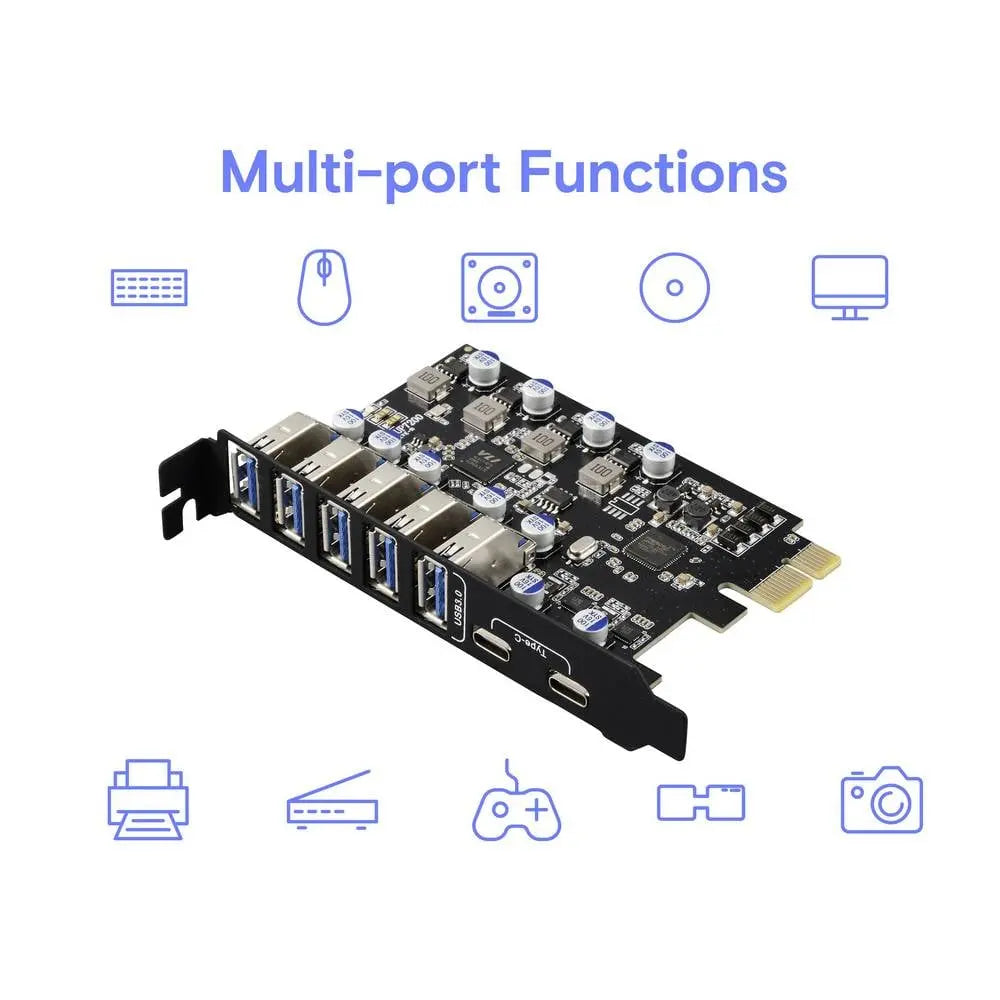 B-Ware Renkforce Controllerkarte Karte Usb 3.2 Gen 1 Usb 3.0 Usb A Usb C 7 Port Pc Pc Ie - 4064161341521