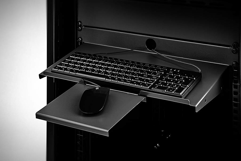 B-Ware Netzwerkschrank Geräteboden Schranktiefe: Ab 300 Mm Schwarz Renkforce  - 4053199558209