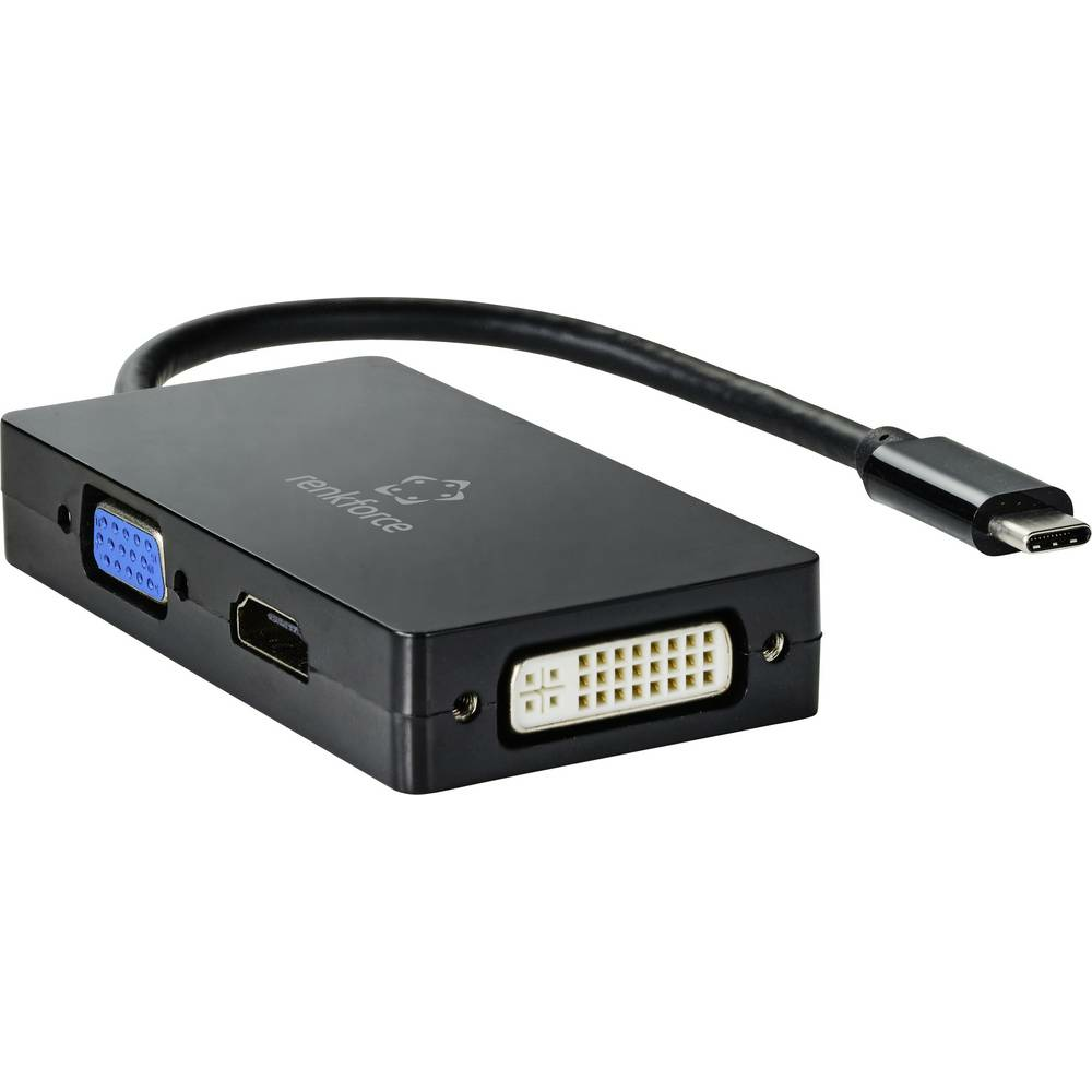 B-Ware Renkforce Rf 4633066 Usb C Stecker Hdmi Dvi Vga Buchse Adapter Hub Grafikkarte - 4064161155302