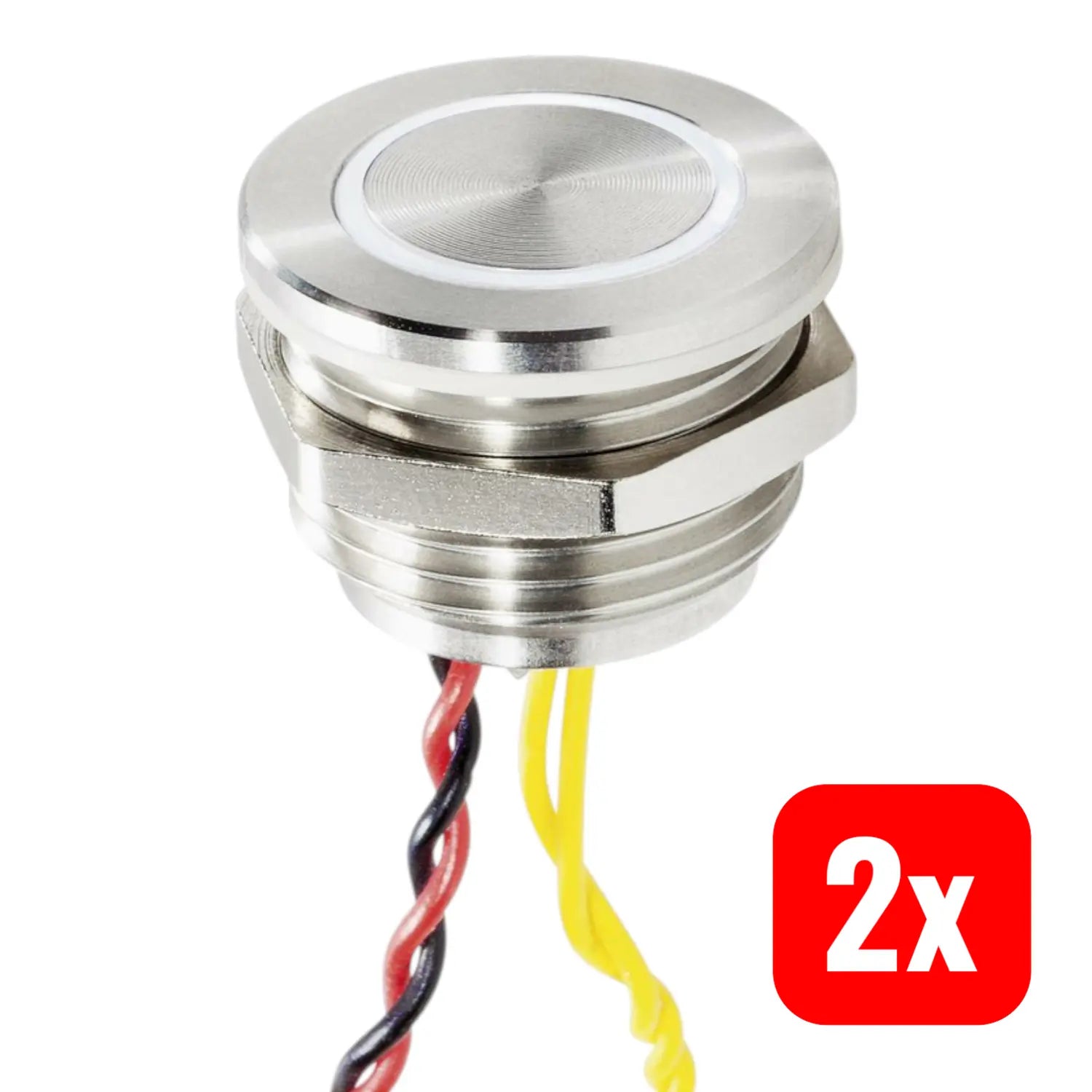 B-Ware Renkforce Klingeltaster Beleuchtet Klingel Klingelknopf Klingelplatte 2 Stück - 4064161168043