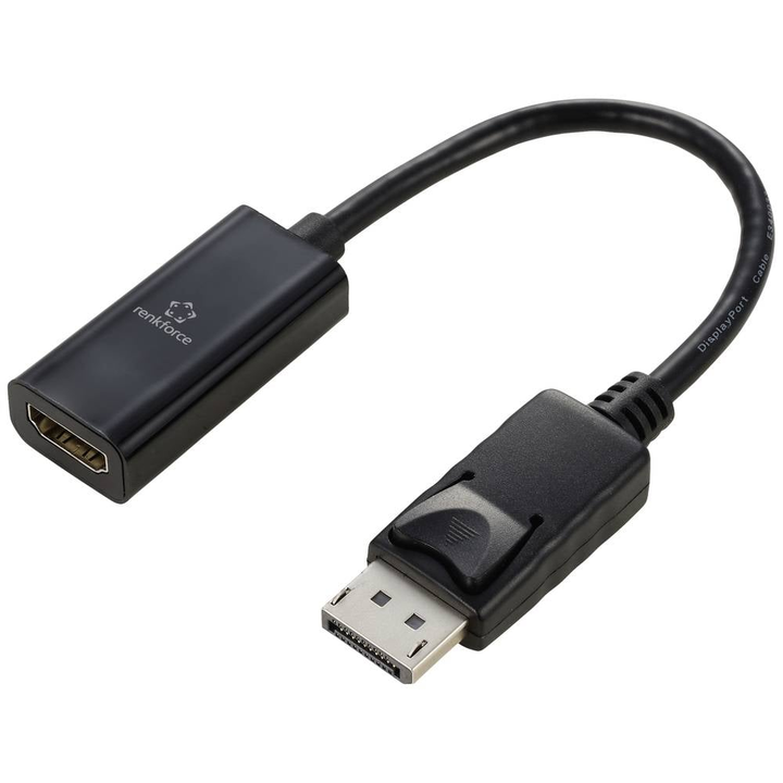 Renkforce Adapter Verbindungskabel Display Port Hdmi Rf 5596324 Schwarz 4 K Uhd  B-Ware - 4064161246987
