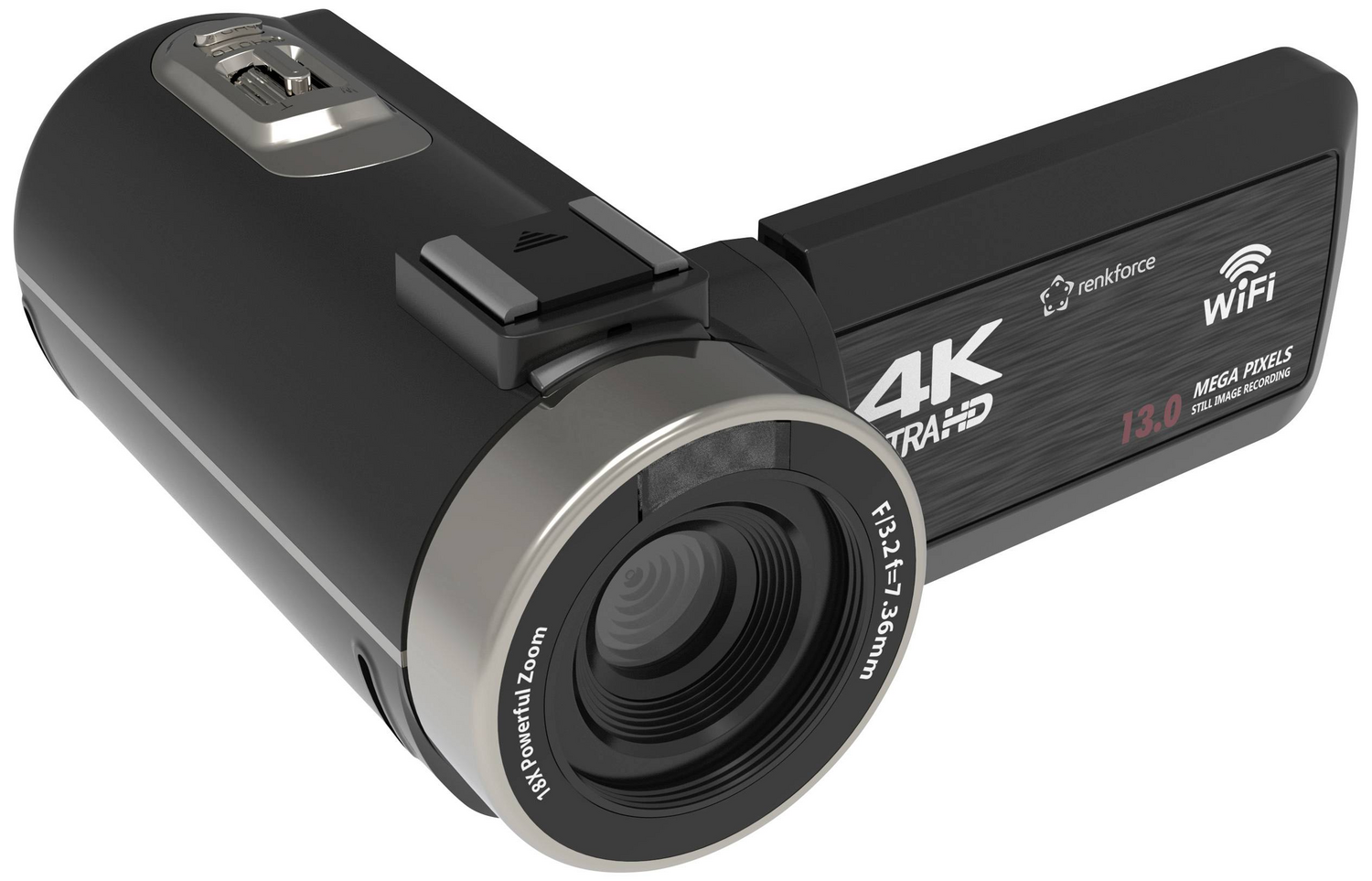 B-Ware Renkforce Rf 5798910 4 K Camcorder 7.6 Cm 3 Zoll 13 Megapixel Schwarz Kamera350