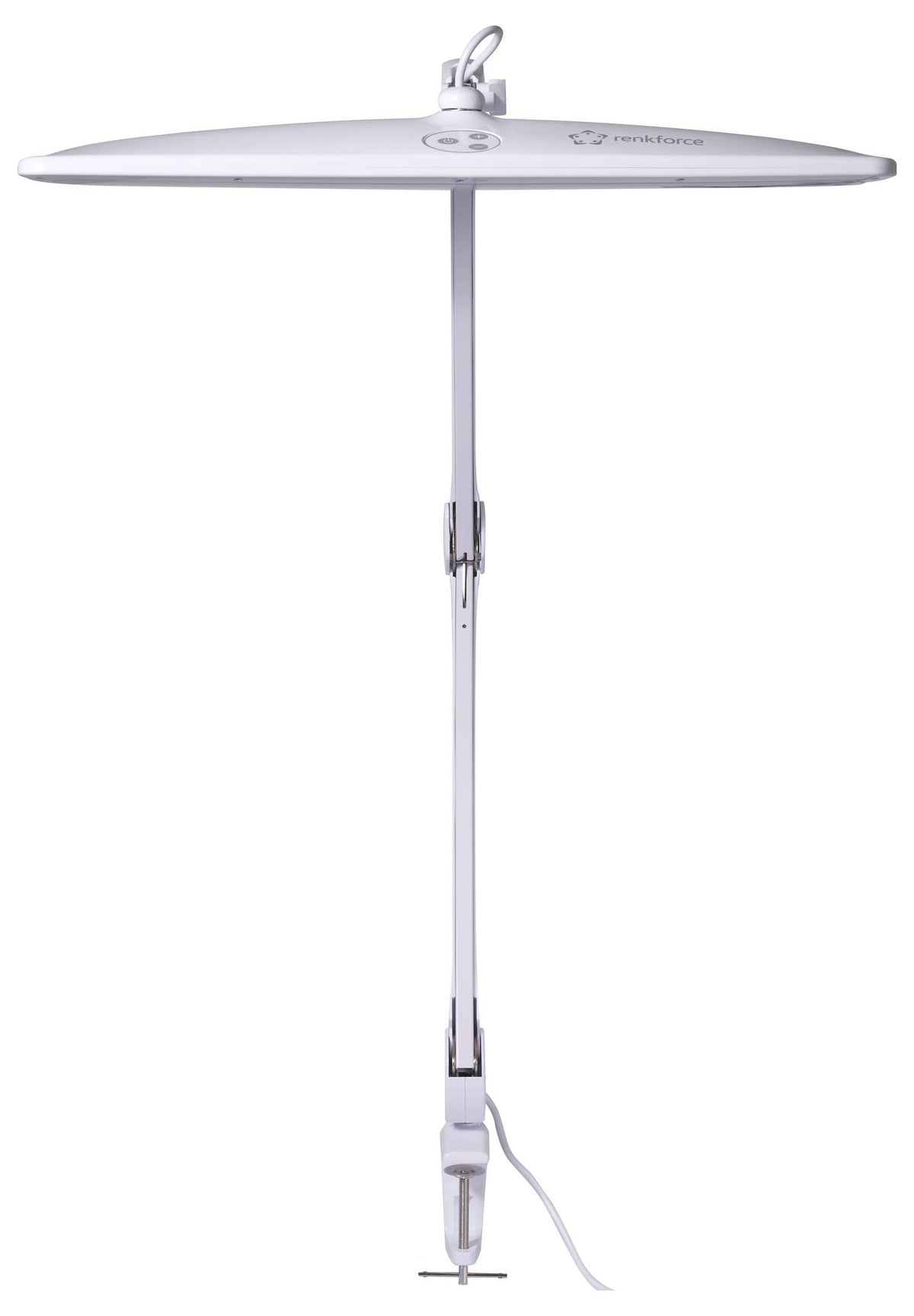 Renkforce RF-5844696 Klemmleuchte 21 W Weiß Lampe Leuchte Spot Licht Leselampe - 4064161336947