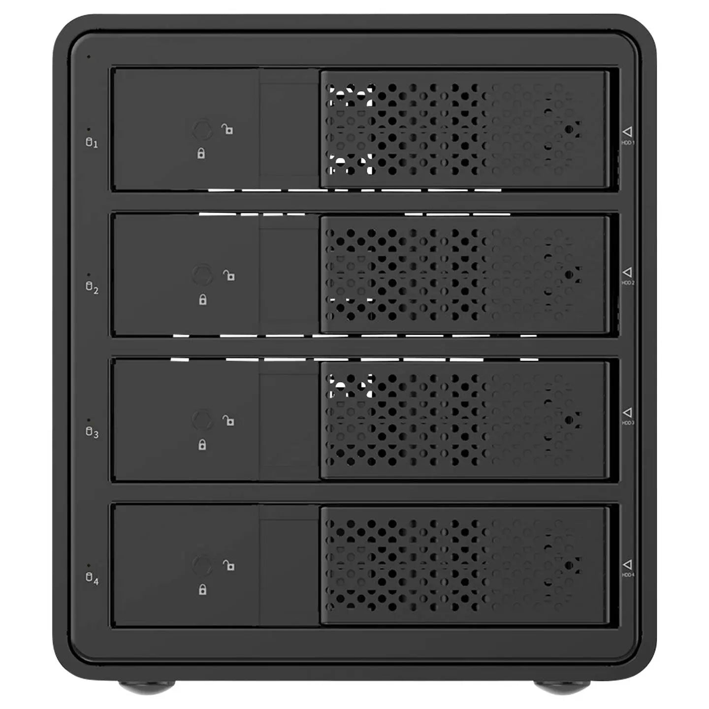 B-Ware Renkforce Festplattengehäuse Laufwerksbox Hdd Usb 3.0 4 Bay Aluminium 3.5 Zoll  - 4064161342863