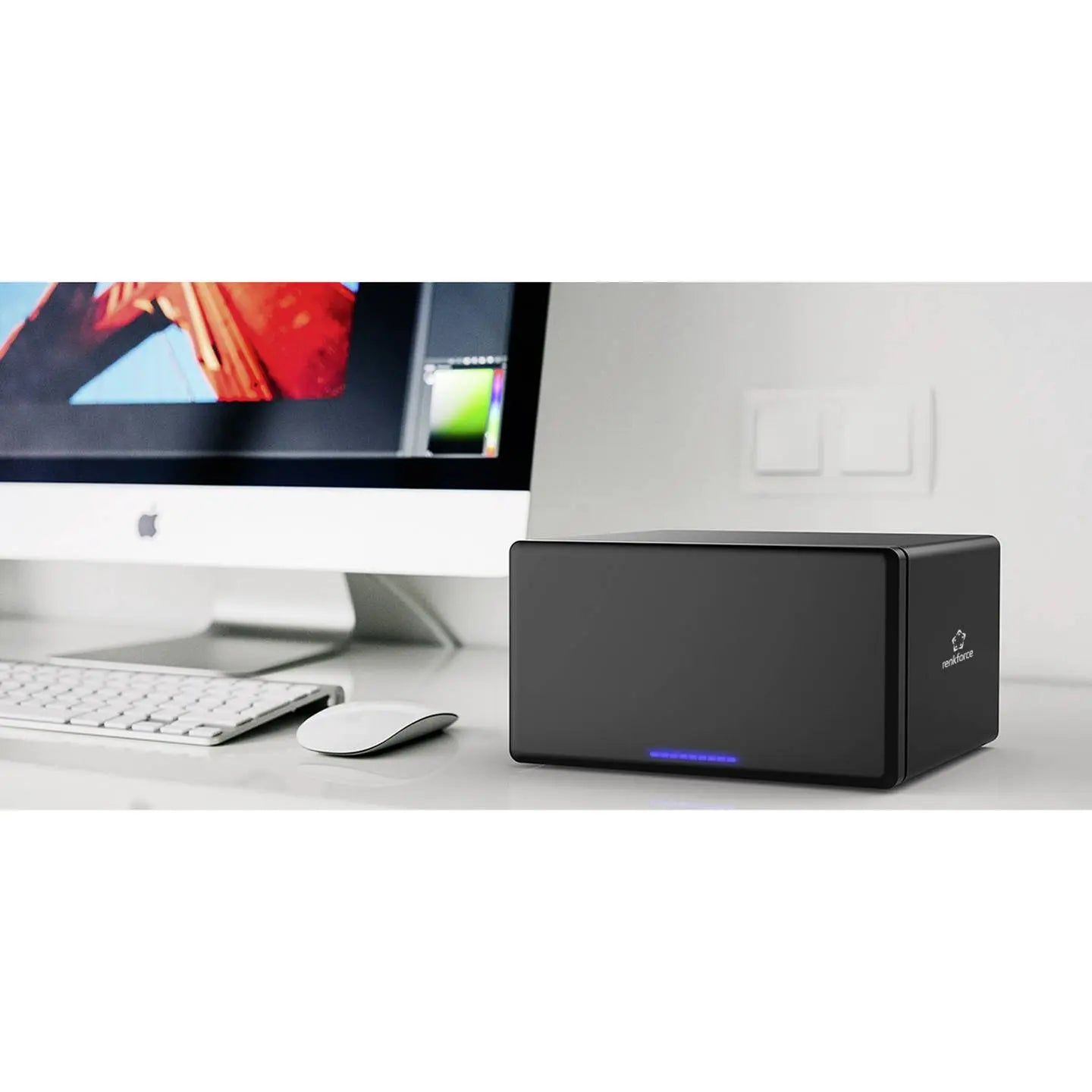 B-Ware Renkforce Festplattengehäuse Laufwerkgehäuse Hdd 8 Bay Usb 3.5 Zoll Aluminium - 4064161341880