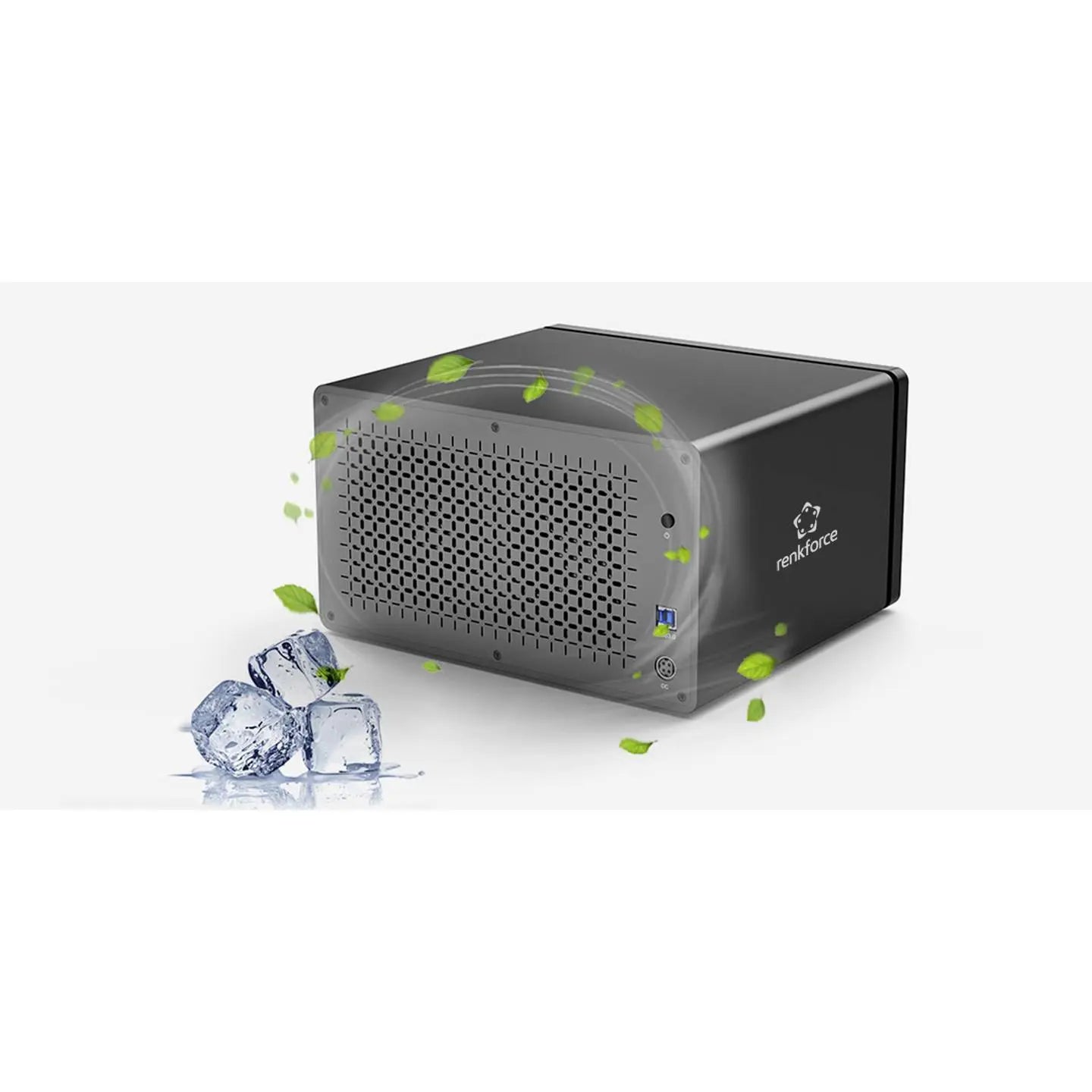 B-Ware Renkforce Festplattengehäuse Laufwerkgehäuse Hdd 8 Bay Usb 3.5 Zoll Aluminium - 4064161341880