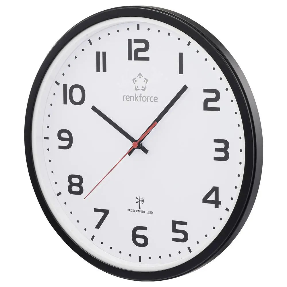 B-Ware Renkforce Wanduhr Funkuhr Uhr Analog Kunststoff Dcf77 Funk 32 Cm 3 Stück - 4064161476858