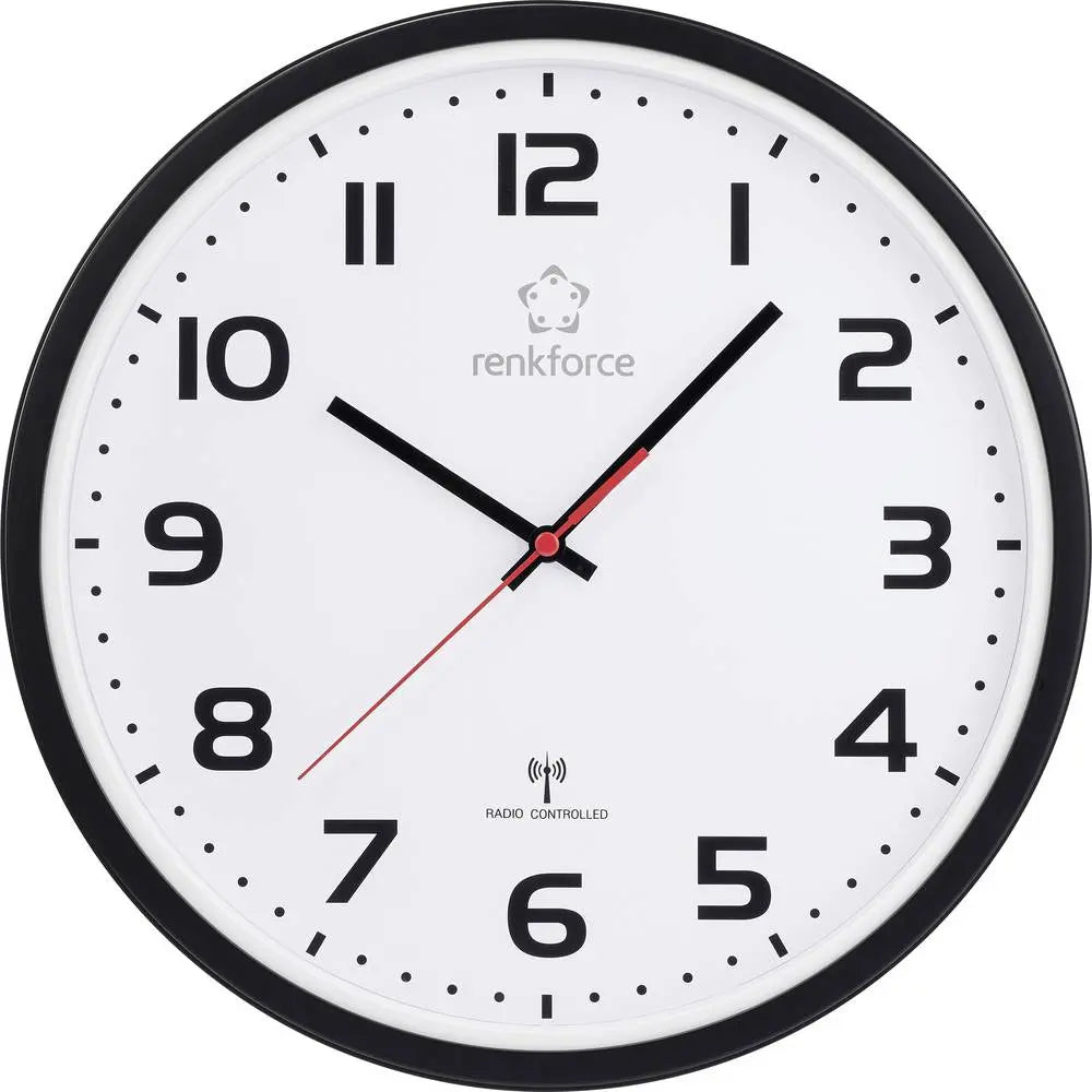 B-Ware Renkforce Wanduhr Funkuhr Uhr Analog Kunststoff Dcf77 Funk 32 Cm 3 Stück - 4064161476858