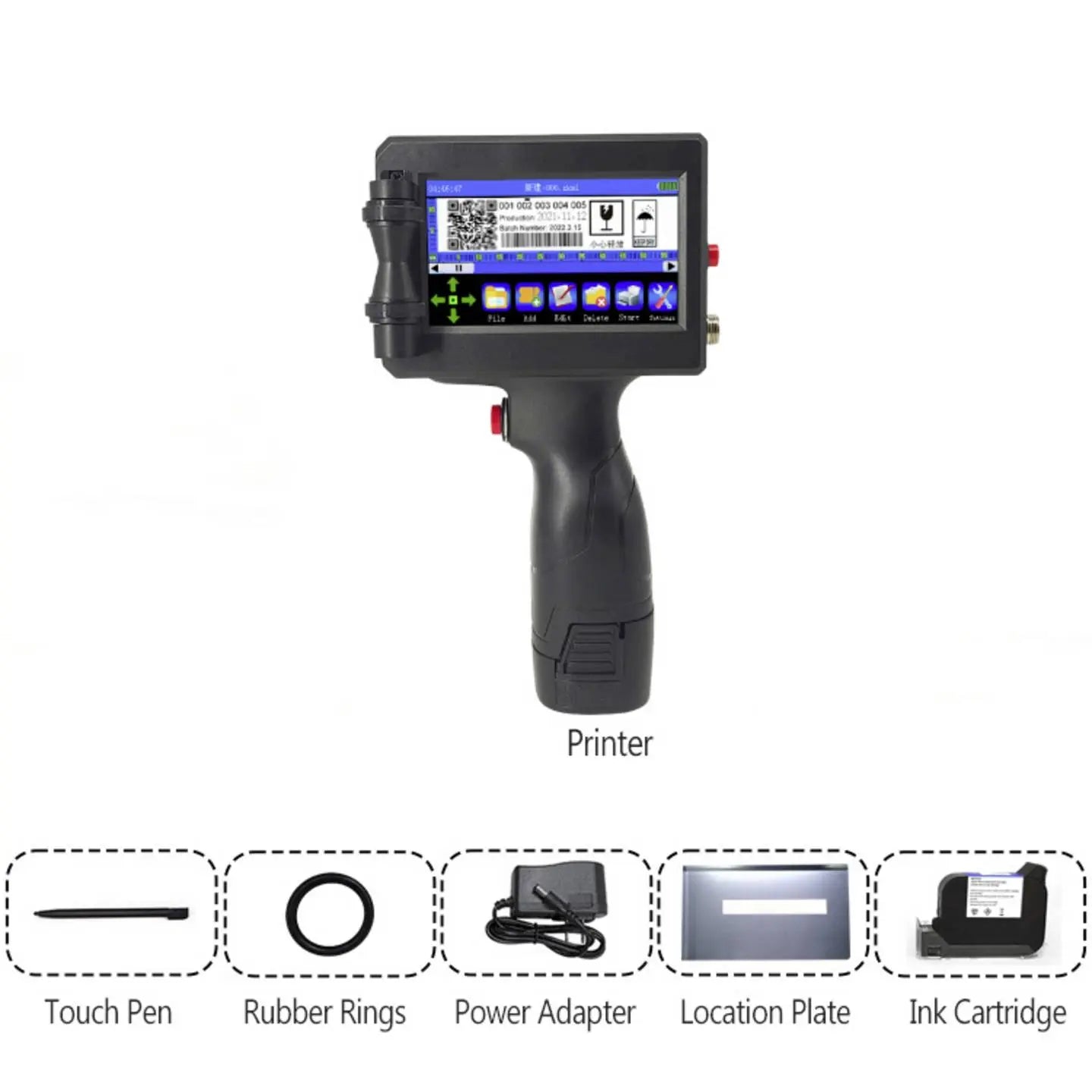 D-Ware Handheld Drucker Mobildrucker Renkforce Tintenstrahldrucker Schwarz Defektware - 4064161481883