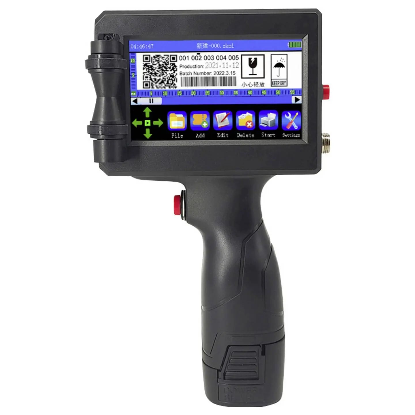 D-Ware Handheld Drucker Mobildrucker Renkforce Tintenstrahldrucker Schwarz Defektware - 4064161481883