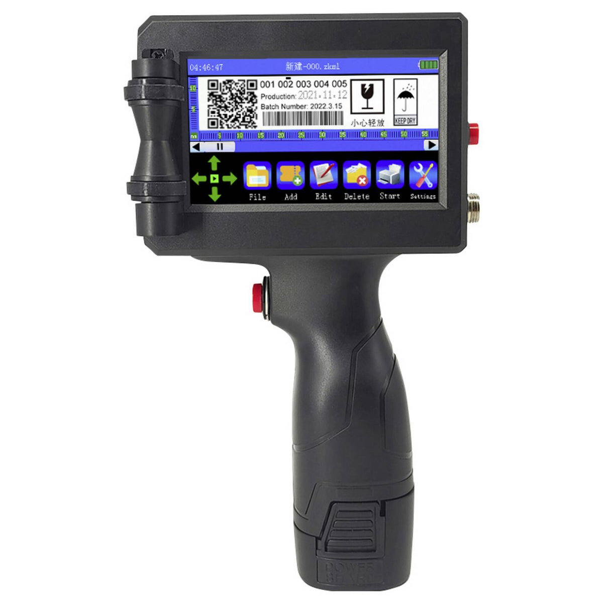 Handheld Drucker Mobildrucker renkforce Tintenstrahldrucker Schwarz Touchscreen - 4064161481883