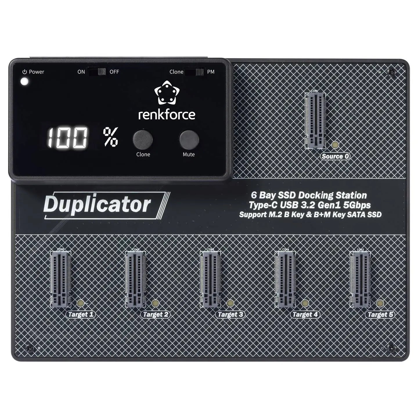 B-Ware Renkforce Festplatten Kopierstation Dockingstation Klonstation 1 Auf 5 Sata Ssd - 4064161395029