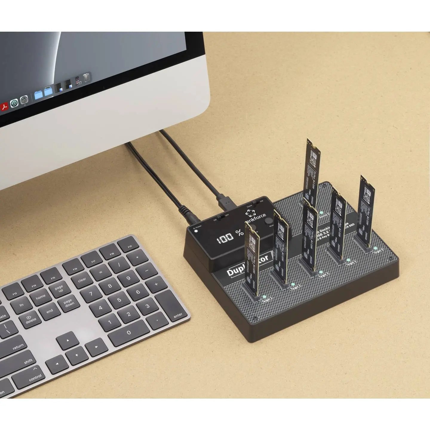 B-Ware Renkforce Festplatten Kopierstation Dockingstation Klonstation 1 Auf 5 Sata Ssd - 4064161395029