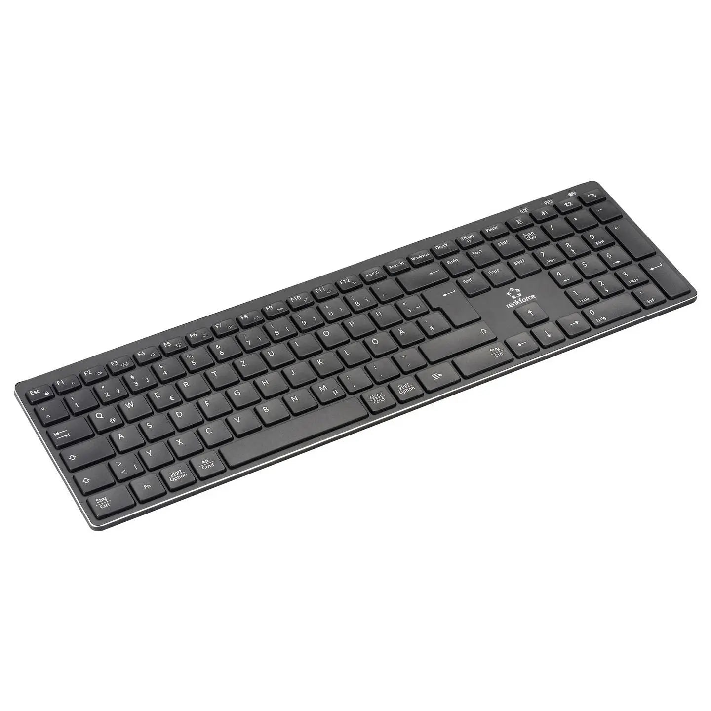 B-Ware Renkforce Rf Arkb 400 Tastatur Keyboard Multi Geräte Wiederaufladbar Kabellos - 4064161397092