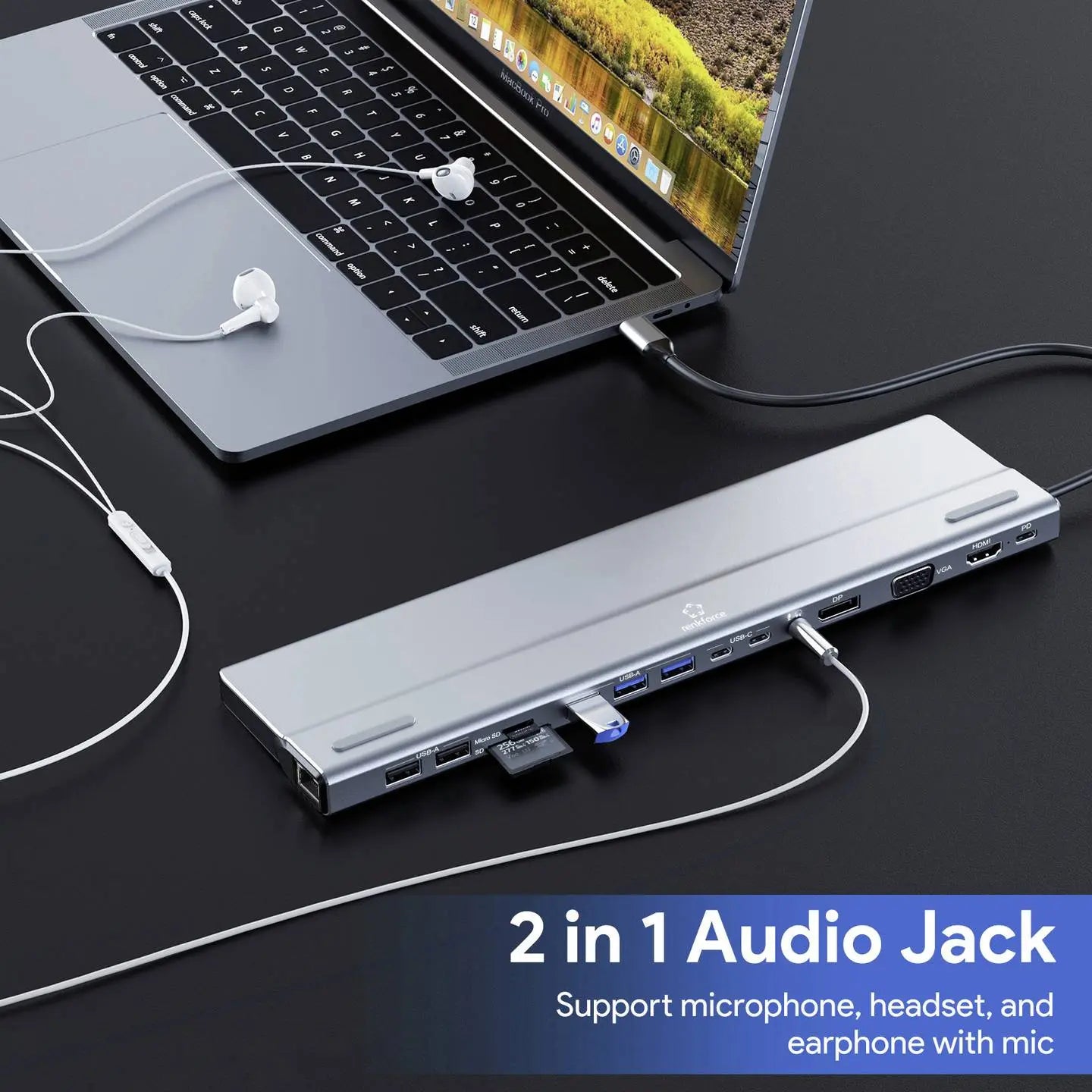 B-Ware Renkforce Notebook Dockingstation Rf Dks 902 Hub Usb Hub Docking Station Us355 - 4064161246857