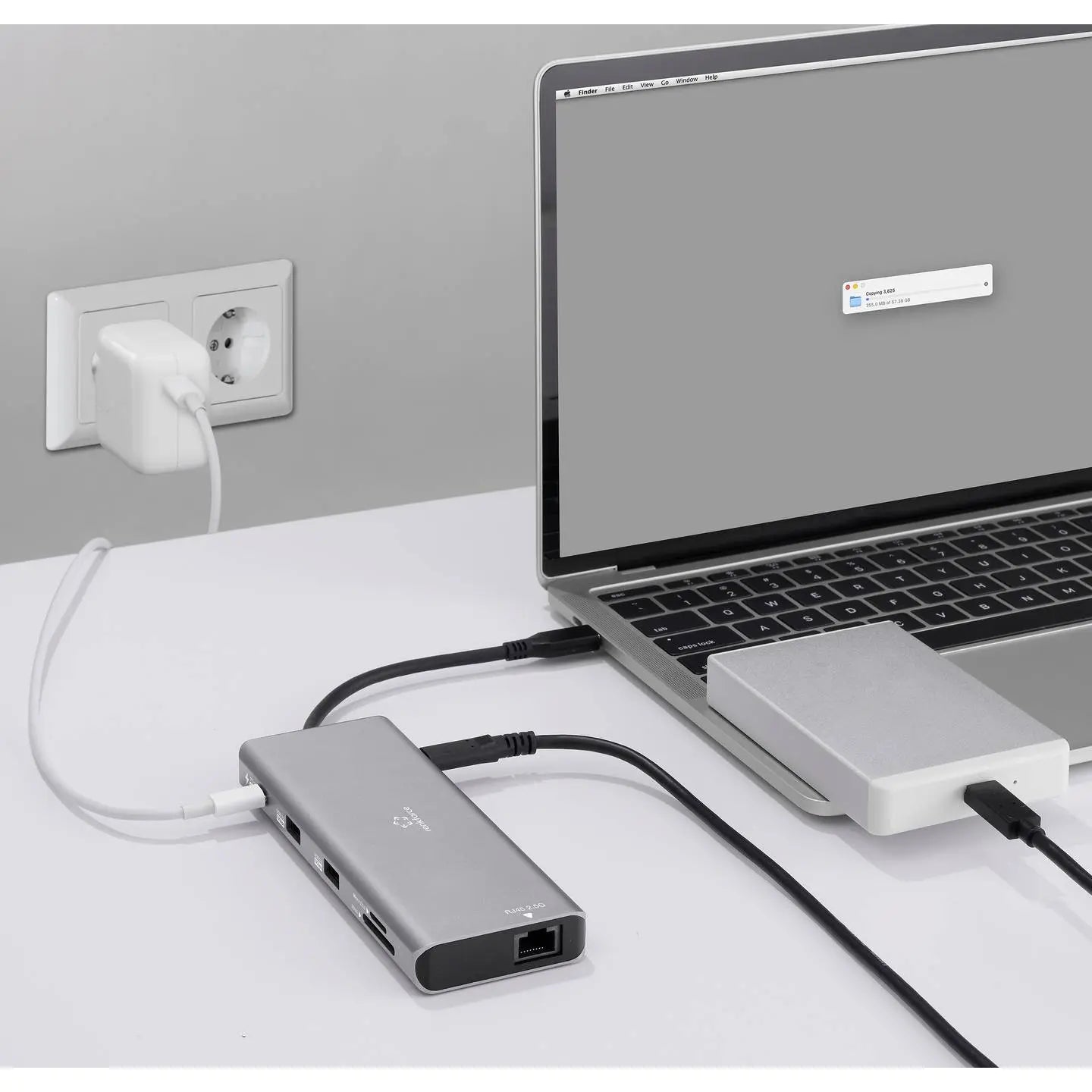 B-Ware Renkforce Usb C Dockingstation Hub Rf Dks 905 10 In 1 8 K Pd 3.1 Laptop26 - 4064161323398