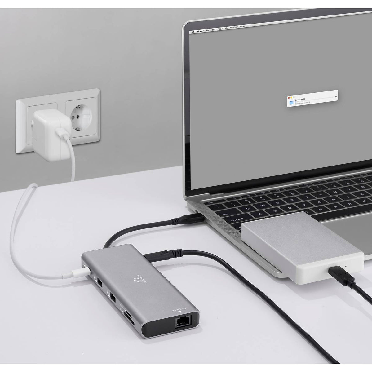 Renkforce USB-C Dockingstation Hub RF-DKS-905 10-in-1 8K PD 3.1 Laptop - 4064161323398