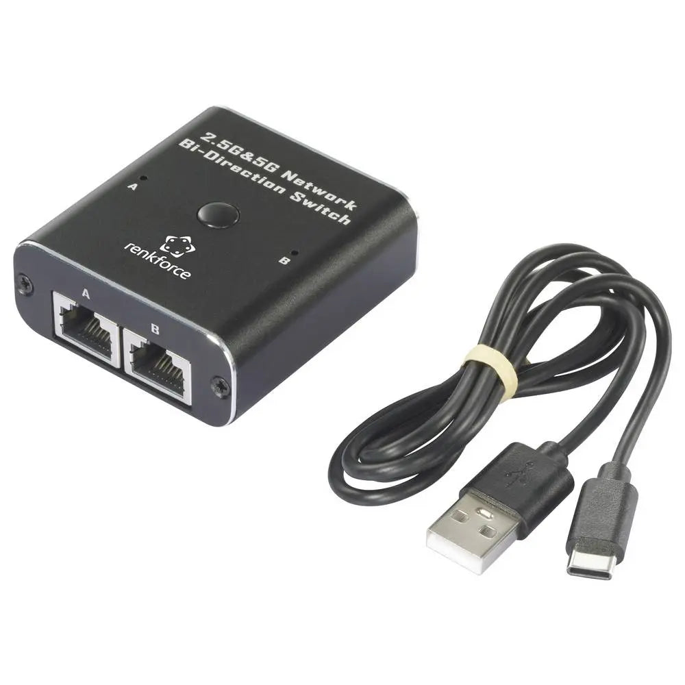 B-Ware Renkforce Netzwerk Switch Verteiler Rj45 Ethernet 2 Port 5 G Bit/S Usb 3 Stück - 4064161408323