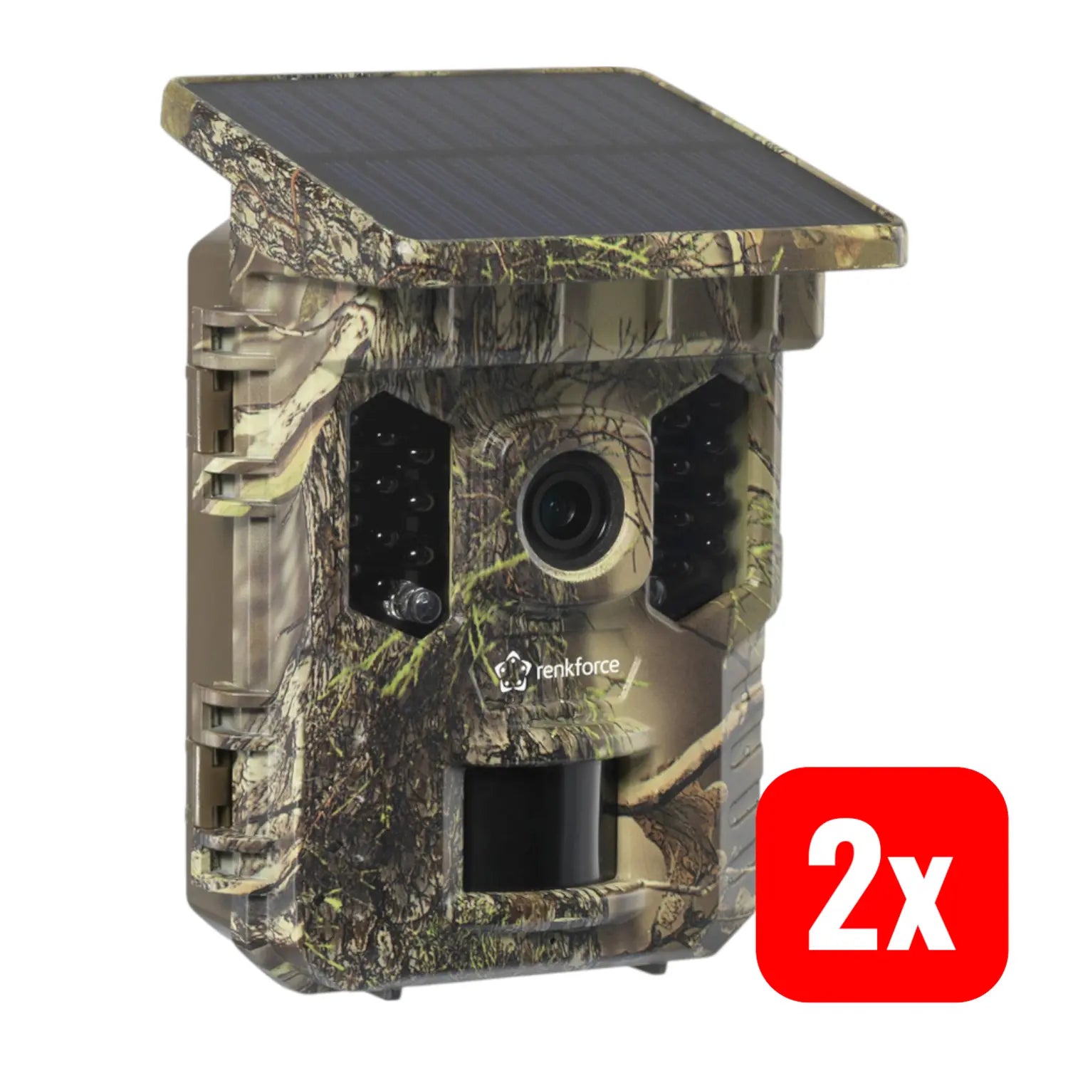 B-Ware Renkforce Wildkamera Fotofalle Wlan 32 Mp Solarmodul Standard Grün 2 Stück - 4064161335834