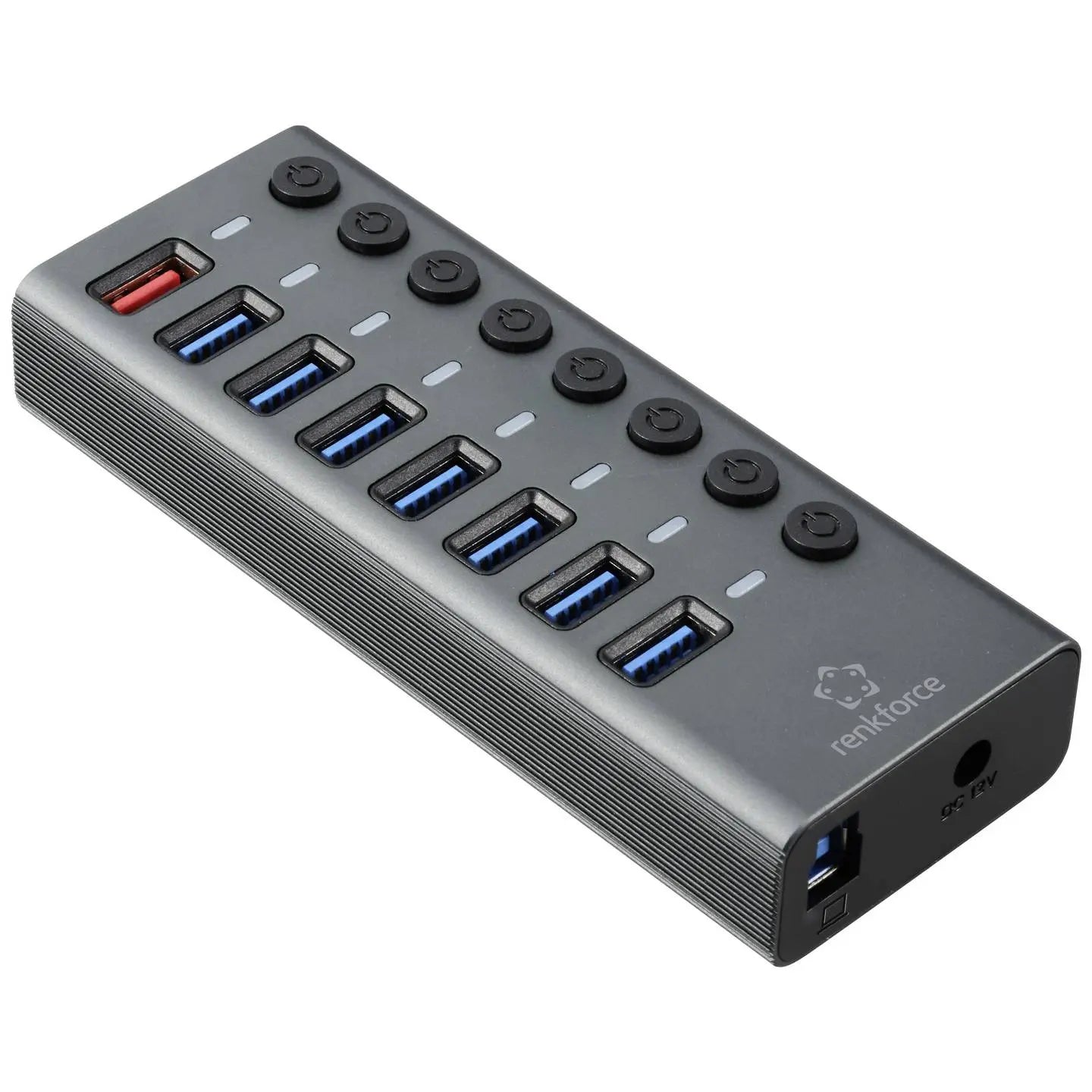B-Ware Renkforce Rf Hub 380 Usb Hub Verteiler 8 Port Usb 3.2 Gen Schwarz - 4064161314877