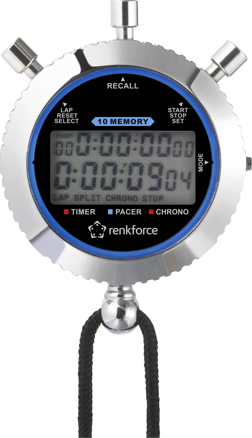 B-Ware Renkforce Rf Sw 200 Sportuhr Stoppuhr Laufuhr Fitness Timer Silber 2 Stück - 4064161157368