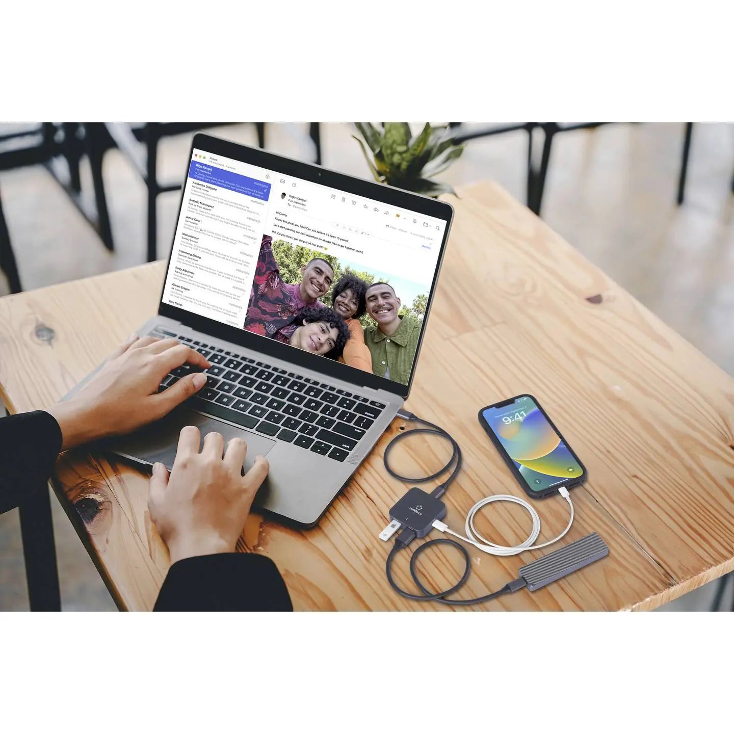 B-Ware Renkforce Rf Usbh 500 Usb 3.2 Hub Verteiler Adapter Mehrfachanschluss Schwarz - 4064161331546