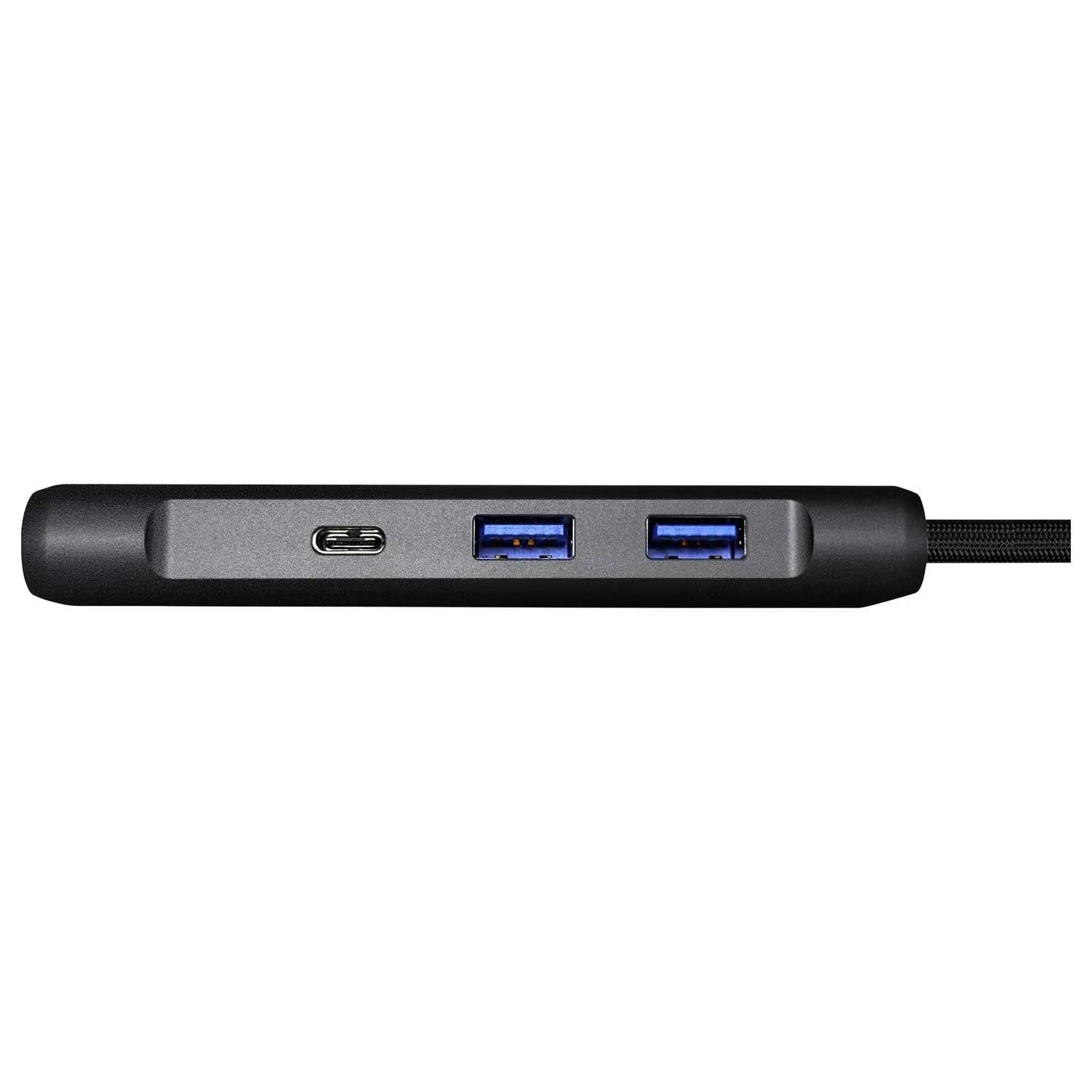 B-Ware Renkforce Dockingstation 7in1 Adapter Usb C Hub Kartenleser Usb A Hdmi Schwarz - 4064161398068