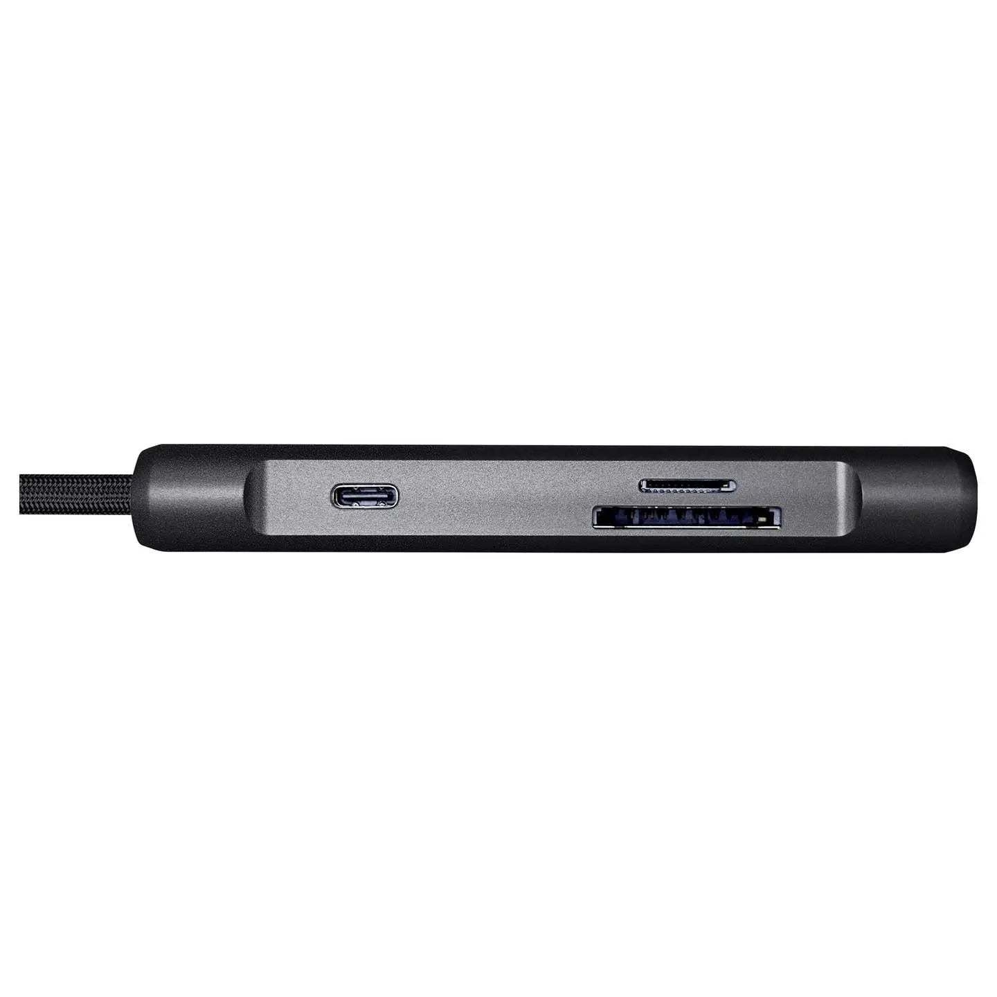 B-Ware Renkforce Dockingstation 7in1 Adapter Usb C Hub Kartenleser Usb A Hdmi Schwarz - 4064161398068