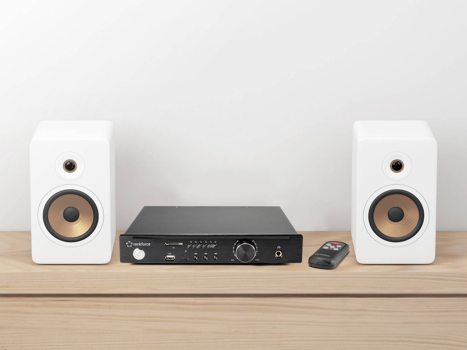 B-Ware Renkforce Rf Wam 500 Stereo Verstärker 2 X 100 W Aluminium Siehe Text/Foto - 4064161201603