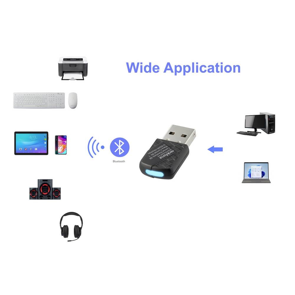 Renkforce Adapter Stick WLAN Bluetooth Funk RF-WFBTA-200 USB-A Wireless 2 STÜCK - 4064161407715