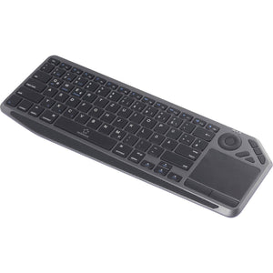 B-Ware Renkforce Tastatur Keyboard Bluetooth Funk QWERTZ Schwarz Integriertes Touchpad