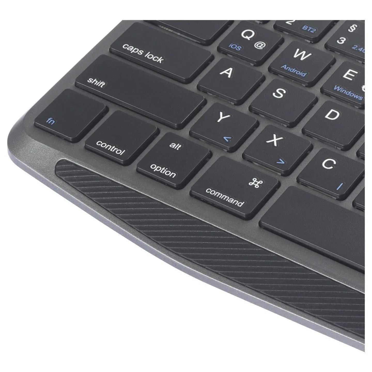 B-Ware Renkforce Tastatur Keyboard Bluetooth Funk Qwertz Schwarz Integriertes Touchpad
