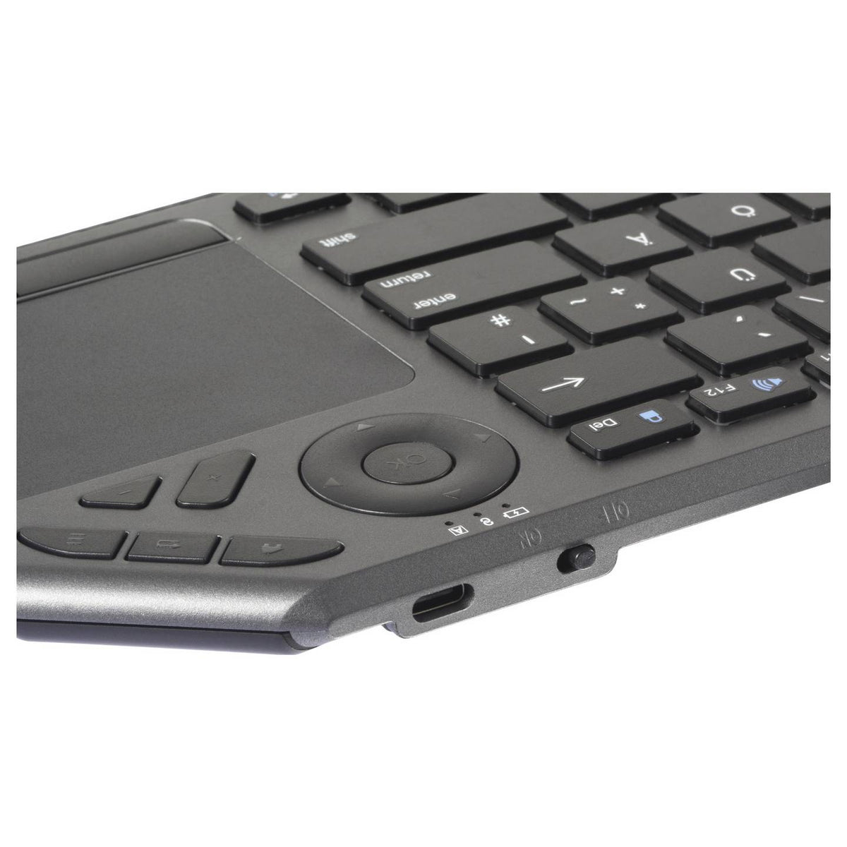 Renkforce Tastatur Keyboard Bluetooth Funk QWERTZ Schwarz Integriertes Touchpad - 4064161472133