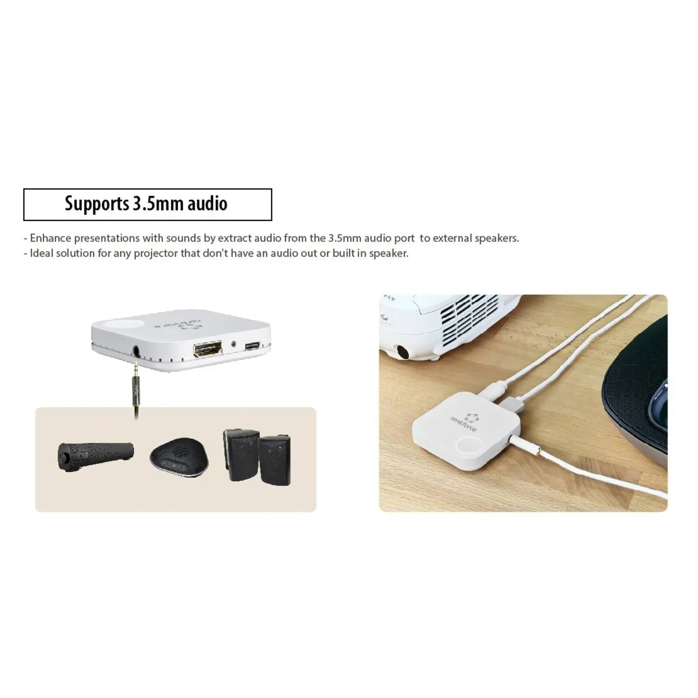 B-Ware Renkforce Streaming Box Empfänger Wi Fi Kabellos Weiß I Os Android Mac Windows 981 - 4064161333564