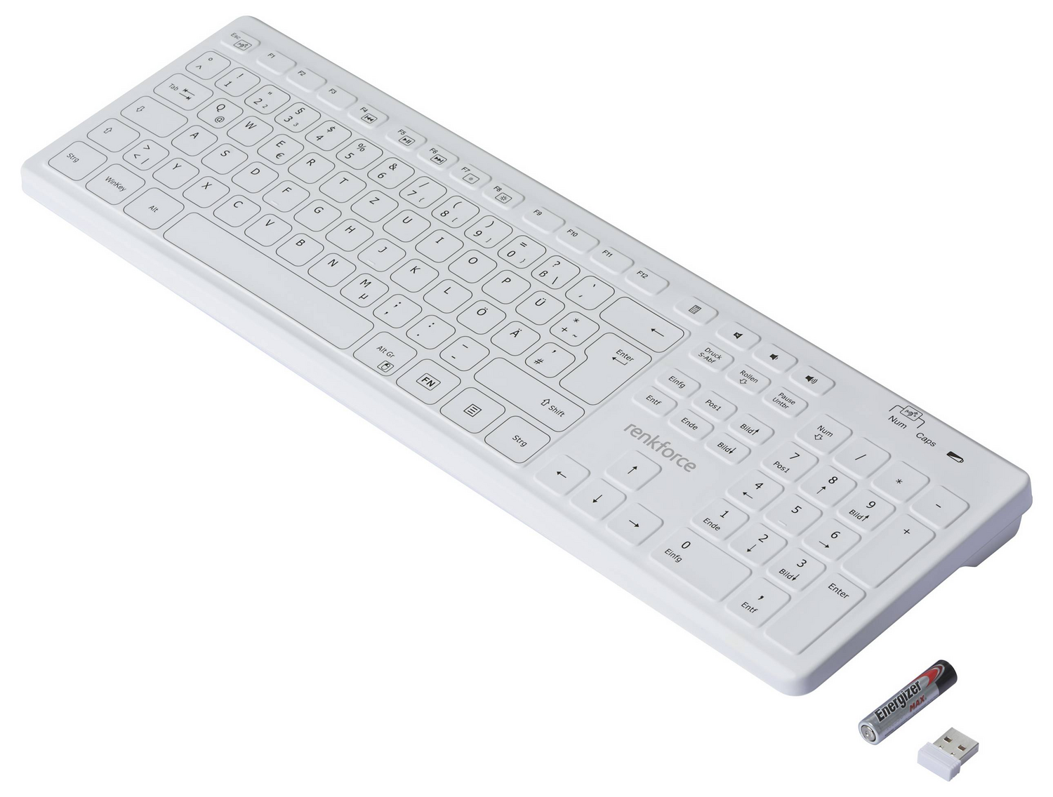 B-Ware Renkforce Rf Wrk 300 Kabellos Hygiene Tastatur Deutsch Qwertz290
