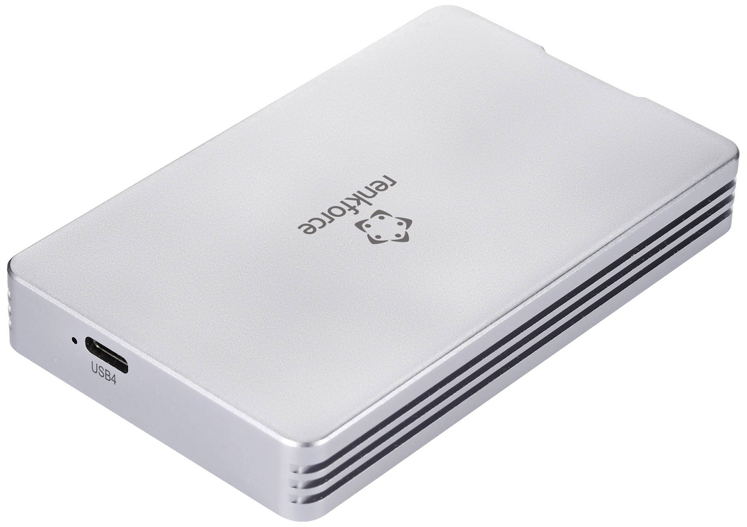 Renkforce Rf 5587612 Ssd Gehäuse Festplattengehäuse M2 Usb C 40 G Bit/S Nv Me 2280 B-Ware - 4064161246833