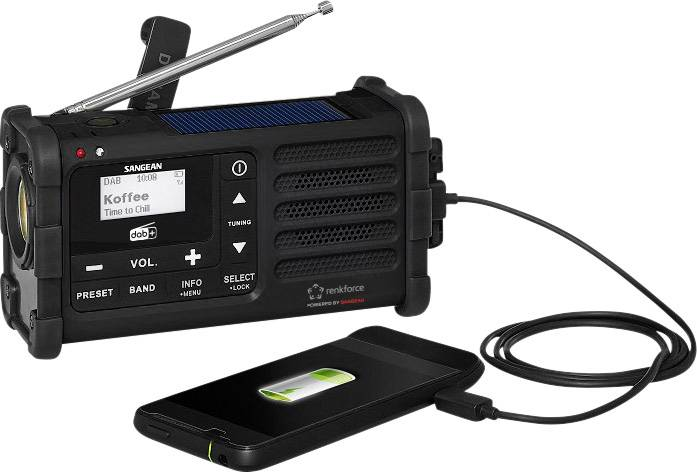 Renkforce Rf Dab Mmr88 Outdoorradio Ukw Notfallradio Usb Handkurbel Solarpanel B-Ware - 4064161232959