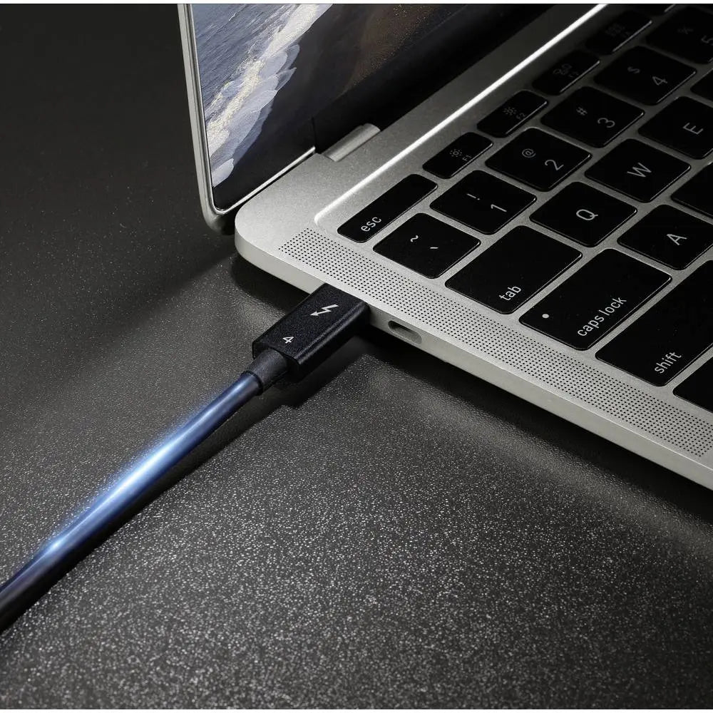 B-Ware Renkforce Thunderbolt 4 Kabel Anschlusskabel Verbindung Usb C Schwarz 0.80 M - 4064161228037