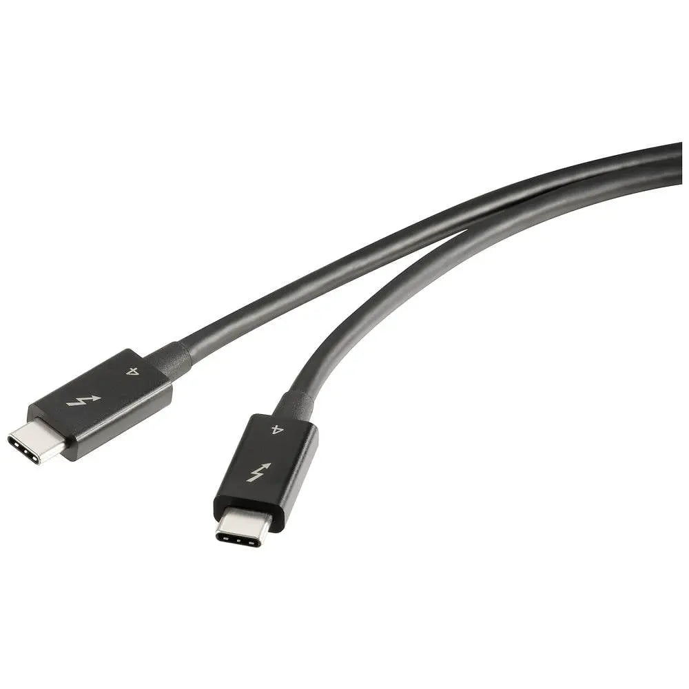 B-Ware Renkforce Thunderbolt 4 Kabel Anschlusskabel Verbindung Usb C Schwarz 0.80 M - 4064161228037