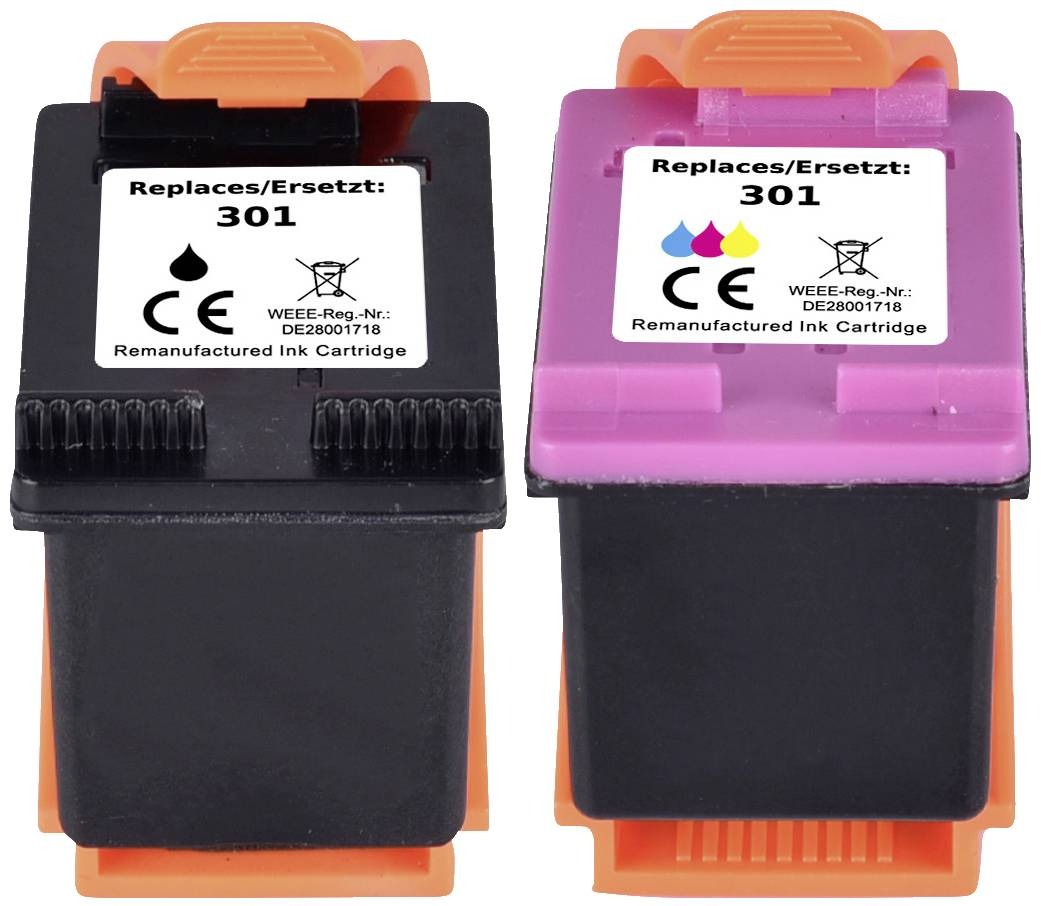 B-Ware Renkforce Druckerpatrone Kompatible Tinte Hp 301 Schwarz Kombi Pack Patrone - 4064161250267