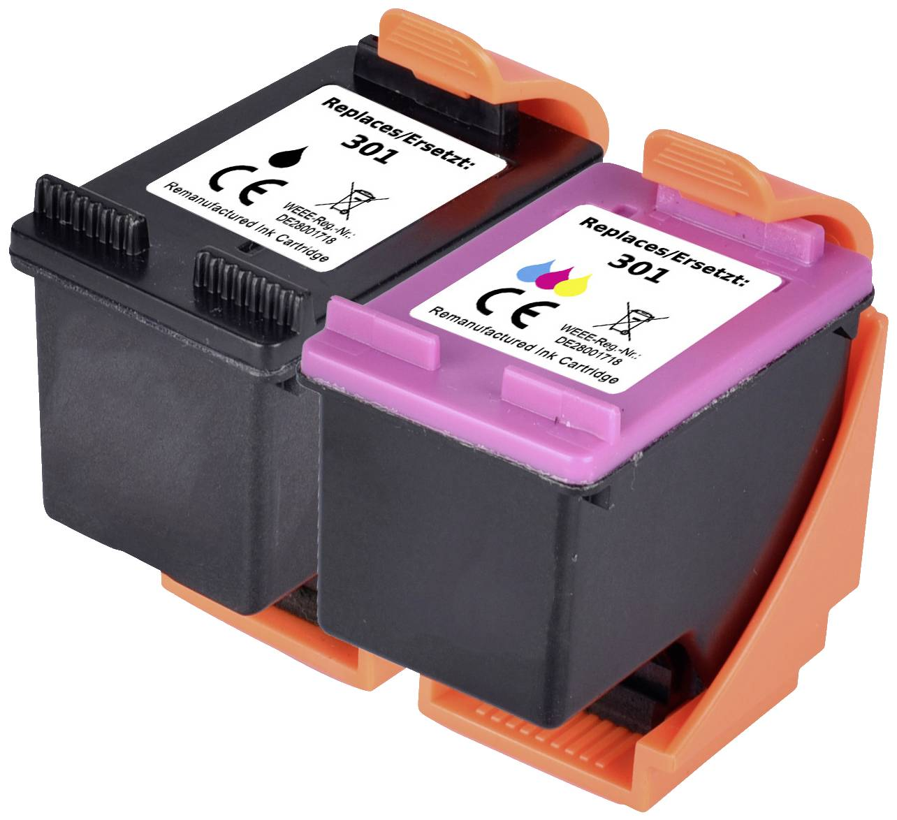 B-Ware Renkforce Druckerpatrone Kompatible Tinte Hp 301 Schwarz Kombi Pack Patrone - 4064161250267