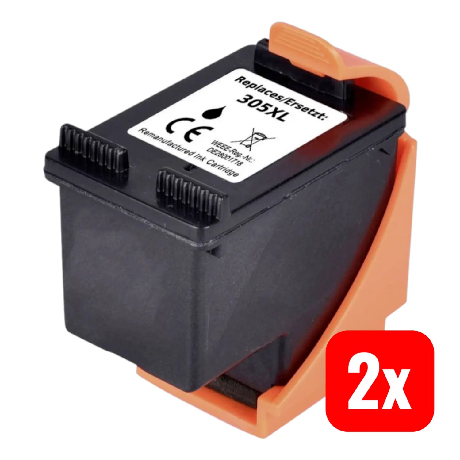 B-Ware Renkforce Druckerpatrone Ersetzt Hp 305 Xl 3 Ym62 Ae Kompatibel Schwarz 2 Stück - 4064161250243