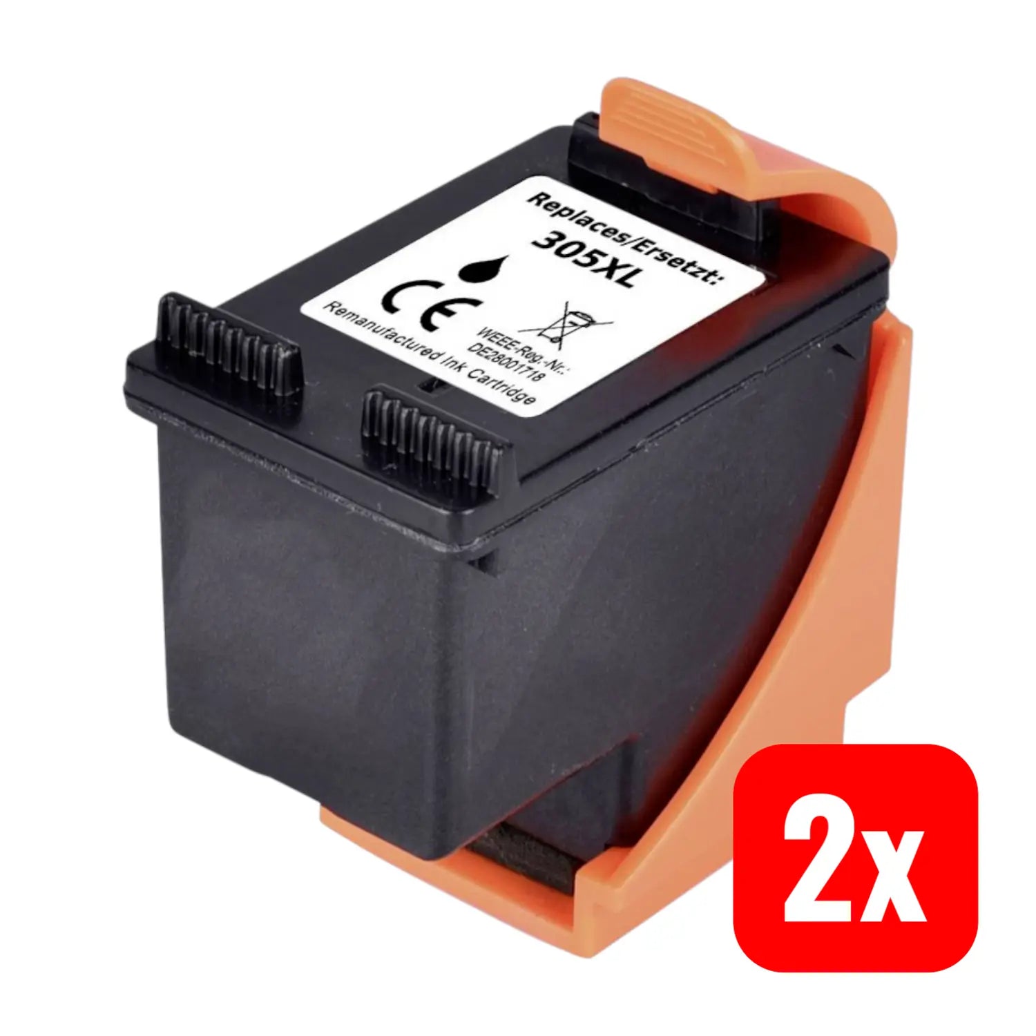 B-Ware Renkforce Rf 5628892 Druckerpatrone Hp 305 Xl 3 Ym62 Ae Kompatibel Schwarz 2 Stück - 4064161250243