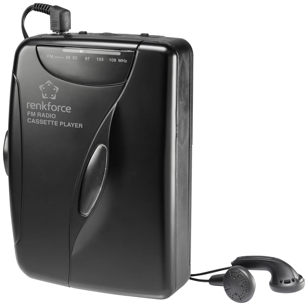 Renkforce Tragbarer Kassettenspieler Ukw Radio Walkman Kasetten Spieler Schwarz B-Ware - 4064161203935