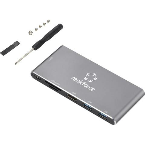 B-Ware Renkforce Rf 4599772 Usb C Dockingstation Usb C Power Delivery Kartenleser 4 K - 4064161148502