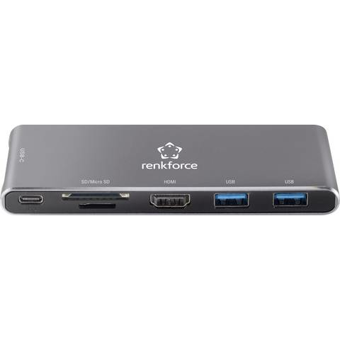 B-Ware Renkforce Rf 4599772 Usb C Dockingstation Usb C Power Delivery Kartenleser 4 K - 4064161148502