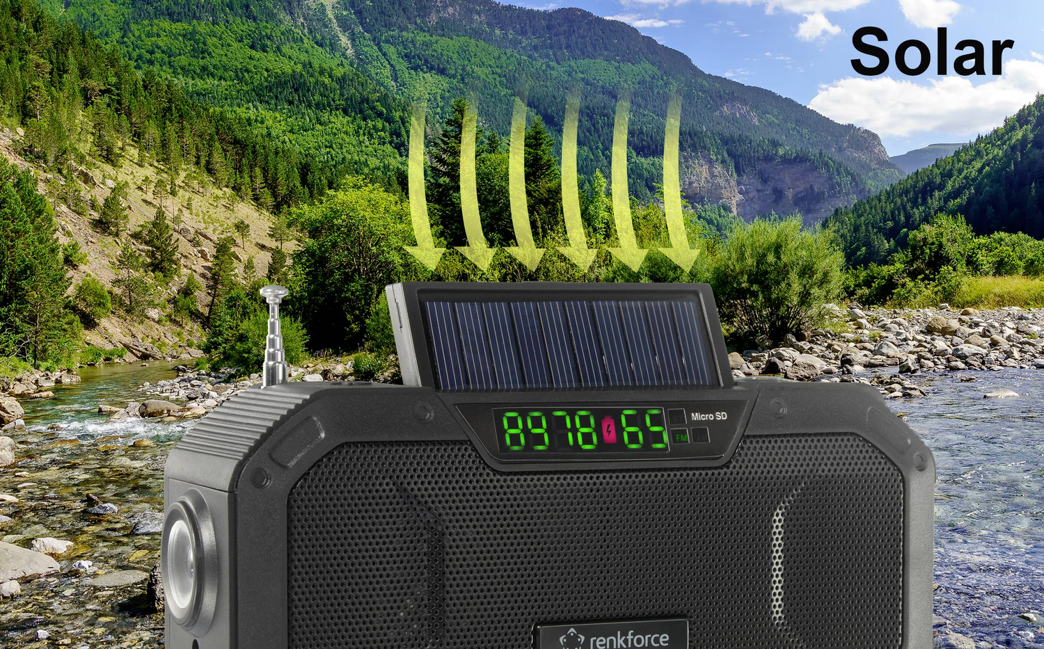 D-Ware Renkforce Rf Cr 300 Outdoorradio Radio Ukw Mw Notfallradio Bluetooth Defektware - 4064161228044