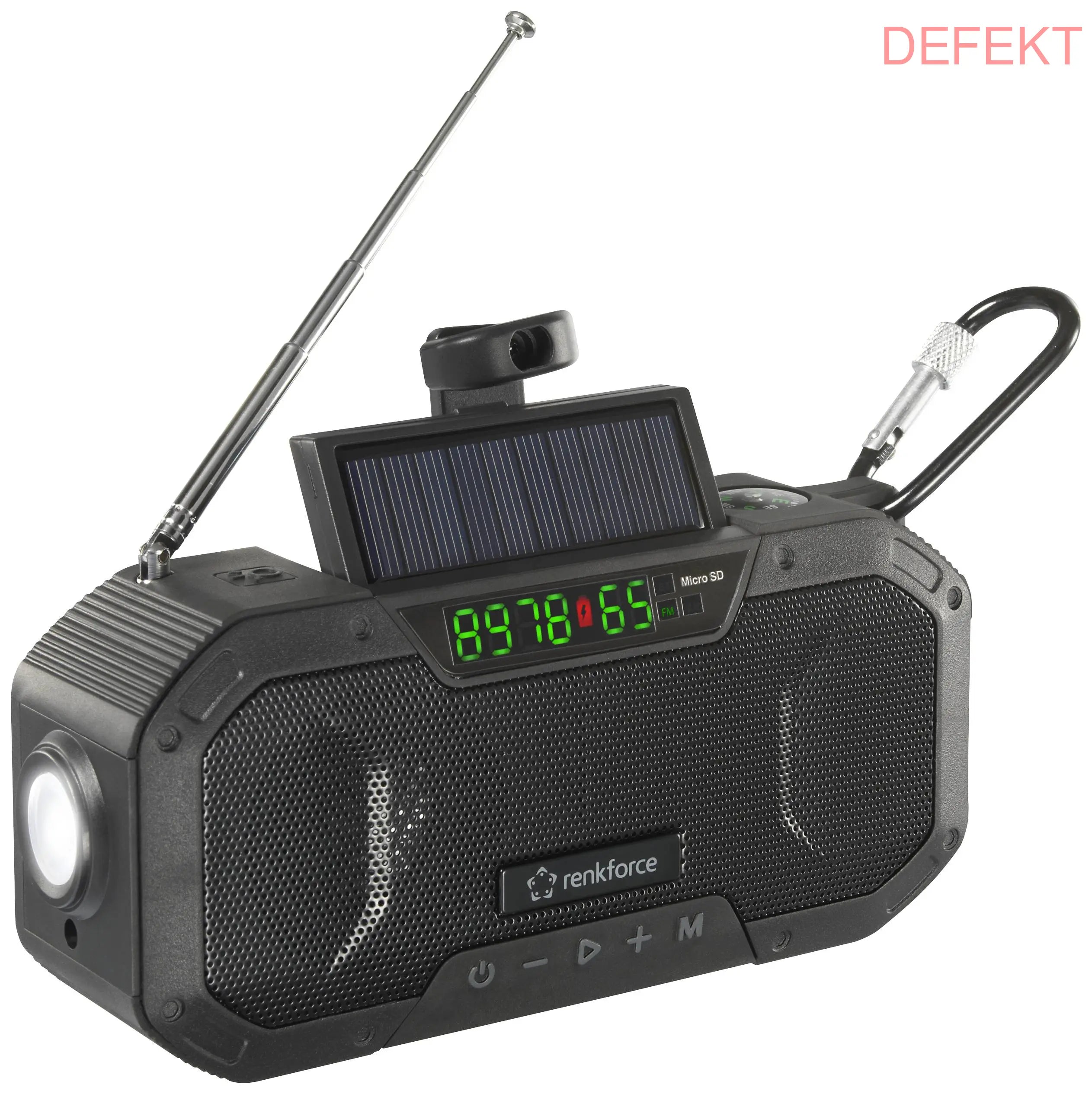 D-Ware Renkforce Rf Cr 300 Outdoorradio Radio Ukw Mw Notfallradio Bluetooth Defektware - 4064161228044