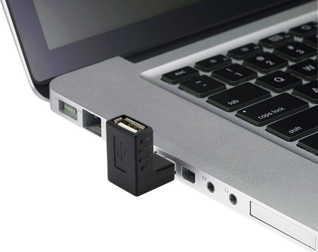 B-Ware Renkforce Adapter Verbindung Usb 2.0 Stecker Buchse Gewinkelt Schwarz 9 Stück - 4016138994087